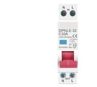 Interruttore automatico differenziale a corrente residua da 18 mm, 230 V, 50/60 Hz, RCBO 1P+N 6 KA, protezione da sovracorrente e dispersione di corrente.(6A)