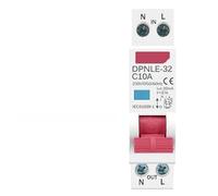 Interruttore automatico differenziale a corrente residua da 18 mm, 230 V, 50/60 Hz, RCBO 1P+N 6 KA, protezione da sovracorrente e dispersione di corrente.(20A)