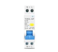 Interruttore automatico differenziale a corrente residua RCBO 1P+N 6KA da 18 mm, 230 V, 50/60 Hz, con protezione da sovracorrente, 1 pezzo(6A)