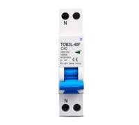 Interruttore automatico differenziale di corrente residua TOB3L-4F AC tipo 230V 50/60Hz RCBO 1P+N 10KA 1 pz.(40A)