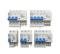 Interruttore automatico DZ47LE-63 Interruttore automatico domestico in miniatura 1P/2P/3P/4P Interruttore aria con protezione dalle perdite Cancello principale trifase (Color : 6A, Size : 10PCS 1P N