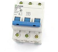 Interruttore automatico for montaggio su guida DIN 3 Tre poli 3P 16A 25A 32A 400V CA Mini interruttore pneumatico in miniatura Protezione da sovraccarico MCB DZ47-63 C16(50a)