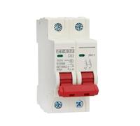 Interruttore automatico fotovoltaico DC 1P 250V/2P 500V 6A 10A 16A 20A 25A 32A 40A 50A 63A 80A 100A 125A MCB Protezione for impianti fotovoltaici(1P 250V,63A)