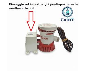 Interruttore Automatico galleggiante per pompe di sentina universale Attwood