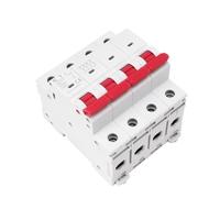 Interruttore automatico GYM10 4 poli 6 A 10 A 16 A 20 A 25 A 32 A 40 A 50 A 63 A 220 V/400 V Mini interruttore automatico tipo C 6 KA approvato CE CB 1 pz Colore: 4 poli Curva C Dimensioni: 20 A(63A)