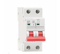 Interruttore automatico GYM8 bipolare su guida Din MCB 4.5KA Interruttori automatici miniaturizzati 63A AC tipo CE CB SEMKO approvato 1 pz (Color : 20a, Size : 2 Pole C Curve)