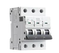 Interruttore automatico GYM9 3P 6KA Mini Disyuntor Din Rail Interruttore automatico 6A 10A 16A 20A 25A 32A 40A 50A 63A Tipo AC MCB 400V(10A)
