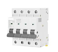 Interruttore automatico Gym9 Interruttore elettrico CA a 4 poli 8 0a 100a 125a 4p Larghezza 71,2 mm 40 0V 6ka Protettori di dispersione a terra (Color : 80a, Size : 4 Pole C Curve)