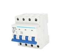 Interruttore automatico in miniatura AC 4P DZ47-63 6KA Interruttore di sovraccarico su guida DIN con indicazione 1 pz.(10A)