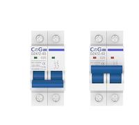 Interruttore automatico in miniatura CC a 2 poli 10A 16A 20A 25A 32A 40A 50A 63A 1000V con sgancio magnetotermico, montaggio su guida DIN(20A)