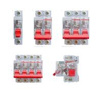 Interruttore automatico in miniatura trasparente MCB DZ47 NXB DZ30 DZ40 EPN DPN TPN 1P 2P 3P 4P AC 230/400V Interruttore automatico for guida DIN Interruttore pneumatico domestico(3P,50A)