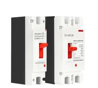 Interruttore automatico in scatola stampata MCCB for pannelli solari da 300 V a 600 V CC, protezione da sovraccarico, for pannelli solari fotovoltaici, 125 A e 250 A.(2P,100A)