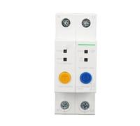 Interruttore Automatico Intelligente, Interruttore Automatico WiFi Temporizzato AC230V Resistente Agli Urti Monitoraggio in Tempo Reale 2P Controllo Remoto per Montaggio su Guida