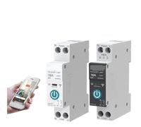 Interruttore automatico intelligente Wi-Fi con misurazione 63A1P Din Rail telecomando Smart Home Smart Life App Modulo timer(White No metering,40A)
