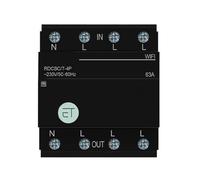 Interruttore automatico intelligente Wi-Fi Tuya eWeLink 3P+N MCB con timer e relè, controllo vocale remoto for Alexa e Google Home Assistant(Tuya ZigBee,63A)