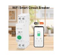 Interruttore Automatico Intelligente WIFI 1P+N, Protezione da Sovratensione/Corrente, Protezione da Sottotensione, Interruttore con Telecomando 63T