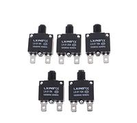 Interruttore automatico Interruttore automatico 1pc, nuovi terminali dell'interruttore di sovraccarico Interruttore termico a 2 pin Interruttore automatico Protezione da sovraccarico Corrente di disco