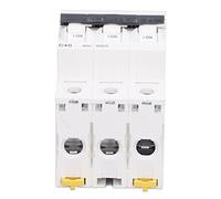 Interruttore automatico Interruttore automatico 3P, interruttore di protezione a bassa tensione Clip di bloccaggio bistabile resistente alle alte temperature 400V 50/60Hz Montaggio su guida DIN for di