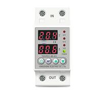 Interruttore automatico Interruttore automatico 60A Guida Din 230V Regolabile Dispositivo di protezione da sovratensione e sottotensione Relè di protezione Monitor Limite di corrente TOMZN TOVPD1-63-E