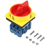 Interruttore automatico, interruttore on-off interruttore automatico, interruttore rotativo 3 poli 3 fasi 3NO, protezione dita, per macchine utensili, macchinari, ecc(32A)
