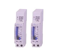 Interruttore automatico Interruttore orario meccanico da 15 minuti e, timer analogico su guida DIN for controlli orari scale, 1 pezzo