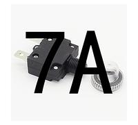 Interruttore automatico, interruttore termico, protezione da sovraccarico, pulsante 3A, 4A, 5A, 6A, 7A, 7, 8A, 10A, 15A, 18A, 20A, 25A, 30A, + copertura impermeabile(7a)