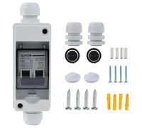 Interruttore Automatico,Jadeshay 40A Interruttore di Isolamento CC Fotovoltaico Solare Impermeabile 1 Stringhe Scatola Combinatrice Fotovoltaica per Tetti Impianti Fotovoltaici