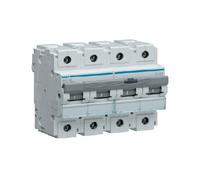 Hager Interruttore magnetotermico HMF499 4P 125A 10 kA curva C 6 moduli