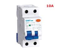 Magnetotermico differenziale Chint NB1L1 10A 1P+N 4,5KA 30MA A 2 Moduli 203333