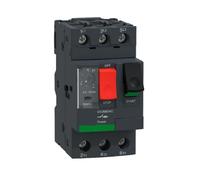 Interruttore automatico magnetotermico GV2ME04C, controllo tramite pulsante, corrente di impostazione 0,4-0,63 A, potere di interruzione massimo Icu 100 kA