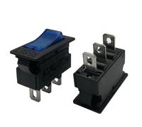 Interruttore automatico Manuale 16A Luce blu Custodia nera Protezione da sovraccarico Interruttore a bilanciere Interruttore a scatto 1 pezzo (dimensioni : 15A)(15A)