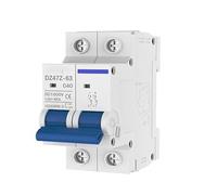 Interruttore automatico MCB 2P 10A 16A 20A 25A 32A 40A 50A 63A DZ47Z 500V/1000V Montaggio su guida DIN Interruttore di sezionamento CC per impianto solare fotovoltaico(2P 1000V,32A)