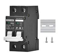 Interruttore automatico MCB 2P DC100V 150V 200V 250V 500V 1000V Tensione DC 16A 20A 25A 32A 40A 50A 63A Protezione della batteria del pannello solare(2P DC510-1000V,25A)