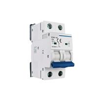 Interruttore automatico MCB DC 2P Mini 10A 16A 20A 25A 32A 40A 50A 63A Curva B Curva C Guida DIN, MCB DC 12V 24V 48V 60V 110V(2P C Curve,16A)