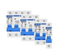 Interruttore automatico MCB DZ47 1P 2P 3P 4P 6A/10A/16A/20A/32A/40A/50A/63A 400V tipo C, montaggio su guida DIN da 35 mm, capacità di interruzione 6KA(6 Years,3P)