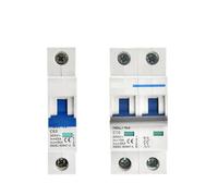 Interruttore automatico MCB NBL7-63 DC 1P 2P 300V 600V 1000V 63A 6kA for solare fotovoltaico con curva C, mini interruttore automatico, 1 pz.(6 Years,2P 600VDC)