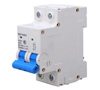 Interruttore Automatico Miniatura DC, 2 Poli 500V, 4KA, per Solare Fotovoltaico - Protezione Sovraccarichi, Guscio Ignifugo, Uso per Impianti Solari e Eolici (10A)