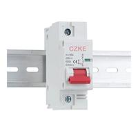 interruttore automatico miniaturizzato 10A-80A/100A/125A 6000kA 3P 4P MCB 27mm capacità di rottura Protettori di dispersione a terra (Color : 3p, Size : 25A)