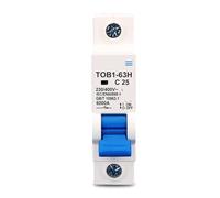 Interruttore automatico miniaturizzato 1P AC MCB TOB1-63 tipo C 230/400V~ 50HZ/60HZ 3A 6A 10A 16A 20A 25A 32A 40A 50A 63A 1 pz.(1P 6A)