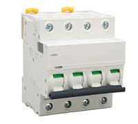 Interruttore automatico miniaturizzato 4P Protezione automatica della corrente Custodia PA66 ignifuga per edifici commerciali Sicurezza elettrica AC 400V (20A)