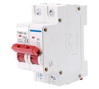 Interruttore automatico miniaturizzato, Amperaggi multipli dell'interruttore solare mini DC 1000V 2P for il sistema fotovoltaico(6A)