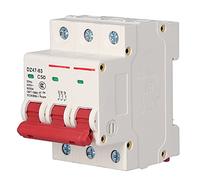 Interruttore automatico miniaturizzato con montaggio su guida DIN 3P 400 V CA con copertura in PC per edifici adibiti ad uffici Edifici residenziali Distribuzione di energia (50A)