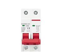 Interruttore automatico miniaturizzato DC 6A-63A 2P 1000V MCB per impianto fotovoltaico(40A)