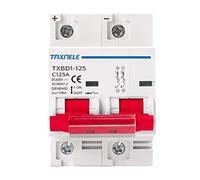 Interruttore automatico miniaturizzato DC MCB 2P 80A 600V Montaggio su guida DIN Mini interruttore automatico solare Protezione da cortocircuito Isolatore per sistema solare fotovoltaico (80A)