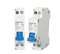 Interruttore automatico miniaturizzato DZ 1P+N MCB 6A 10A 16A 20A 25A 32A Montaggio su guida DIN Interruttore pneumatico domestico in miniatura(20A)
