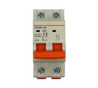 Interruttore automatico miniaturizzato, Interruttore automatico CC 2P 1000 V da 16 A a 63 A for sistema solare fotovoltaico Viaggio magnetico termico Montaggio su guida DIN Curva B(63a)