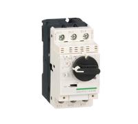Interruttore automatico motore magnetotermico GV2P10, controllo tramite manopola, impostazione corrente 4-6,3 A