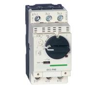 Interruttore automatico motore magnetotermico GV2PM02C, controllo con manopola rotativa, corrente di impostazione 0,16 A-0,25, potere di interruzione massimo Icu 100 kA