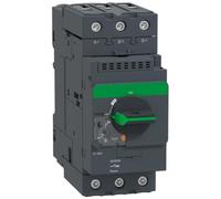 Interruttore automatico motore magnetotermico GV3P50, controllo tramite manopola, corrente di impostazione 37-50 A, potere di interruzione massimo Icu 50 kA