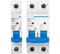 Interruttore automatico NB1Z-63 AC DC 220V 400V MCB for energia solare fotovoltaica domestica(2P,10A)